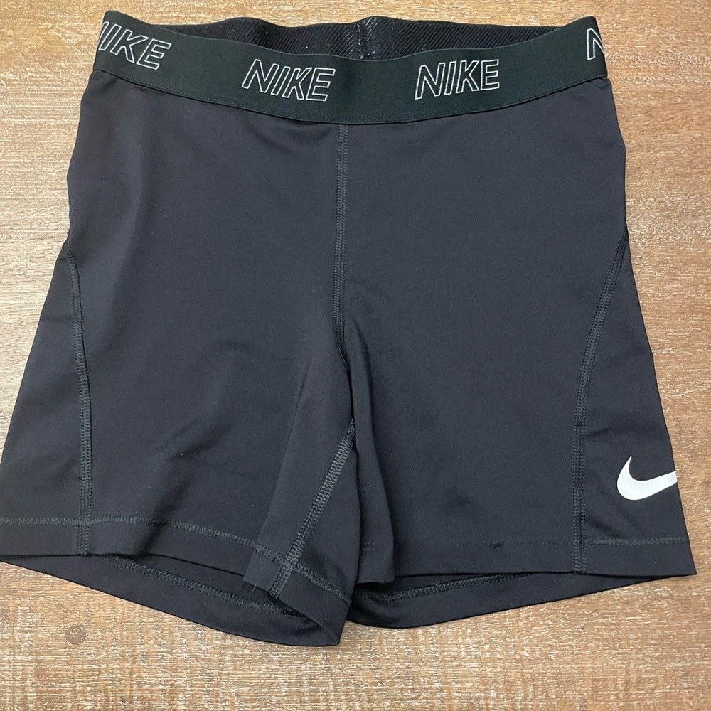 Nike Pro Black Bike Shorts Moisture-Wicking Performance size small